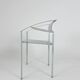 Vintage ‘Carrè VI’ metal arm chairs by Fly Line Italy 1990s