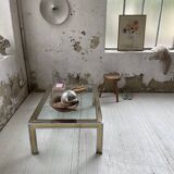 Table basse chrome laiton Romeo Rega