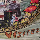 Affiche originale "Village suisse"