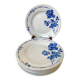 set of 8 St Amand dessert plates Gilbert model 50s