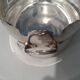 Flat hollow silver metal