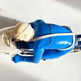 Motorcycle metal toy by Joustra, vintage France