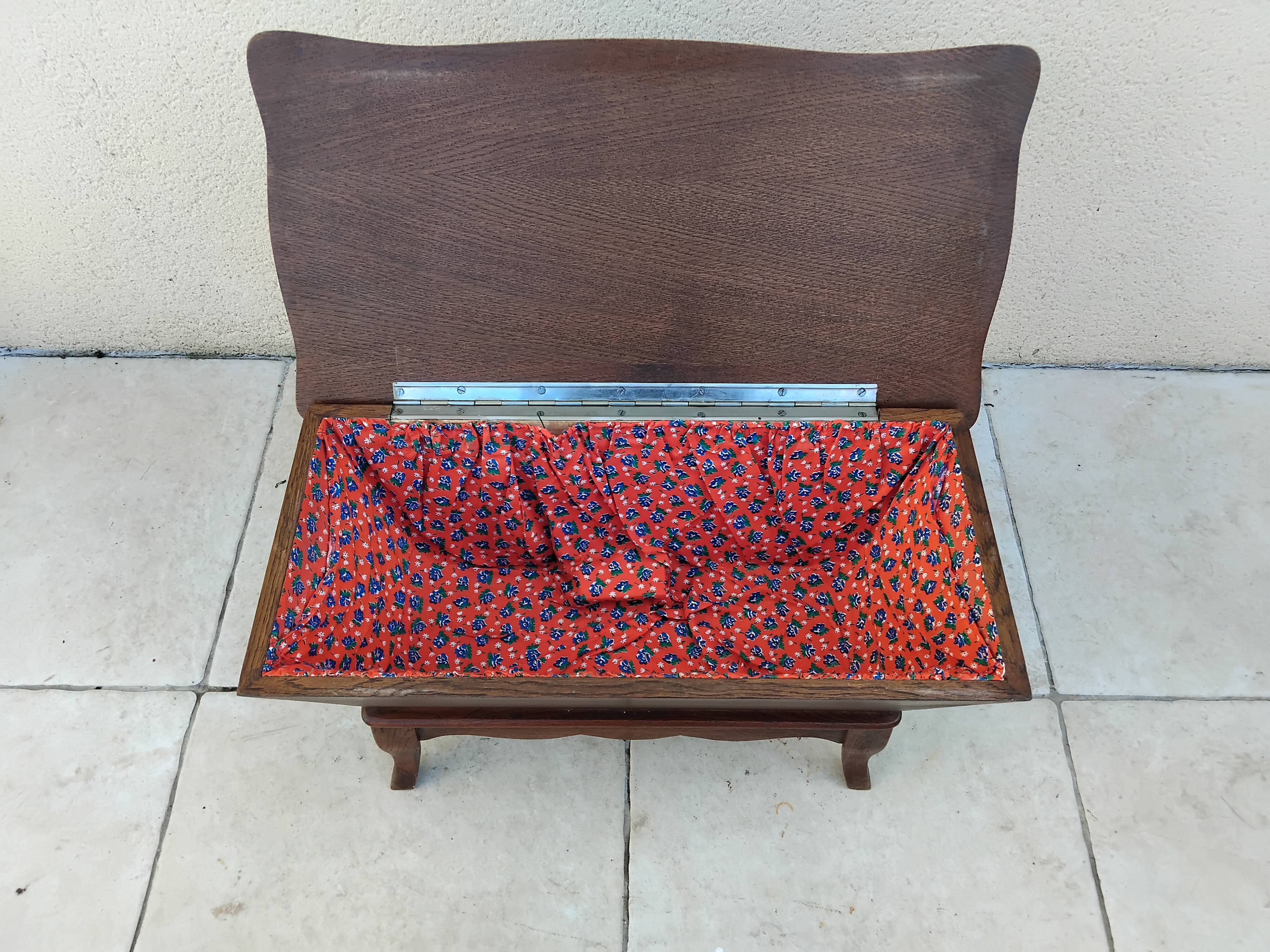 Worker's chest vintage music box knitting toy