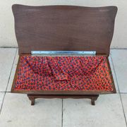 Worker's chest vintage music box knitting toy