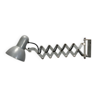 Grey scissor wall lamp, 1980s