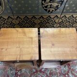 Pair of Art Deco bedside tables in the Louis Philippe style