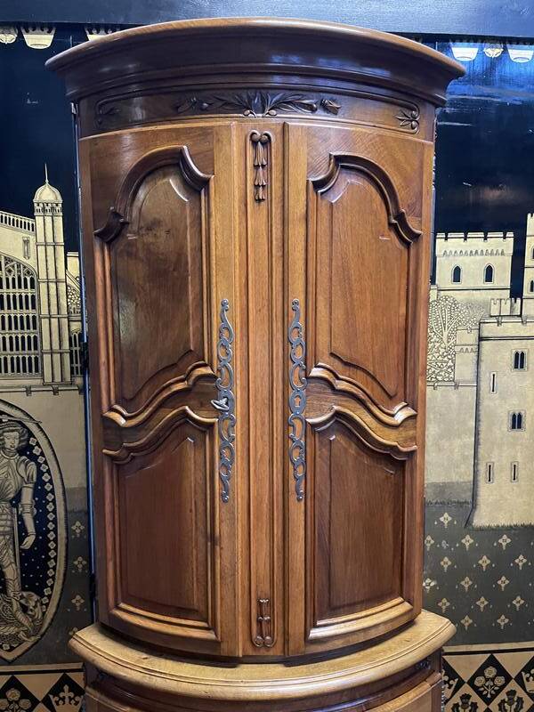 Louis XV style Provencal corner cupboard