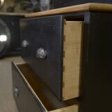 Petite Armoire à 2 tiroirs en sapin 1960