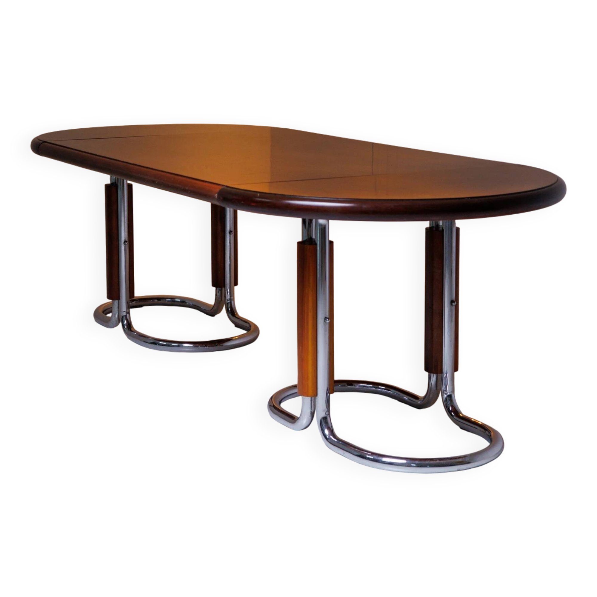 Table à manger moderniste vintage 250 cm de long, Italie, années 1970