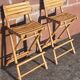 Bamboo counter or bar. (With 2 folding high chairs)