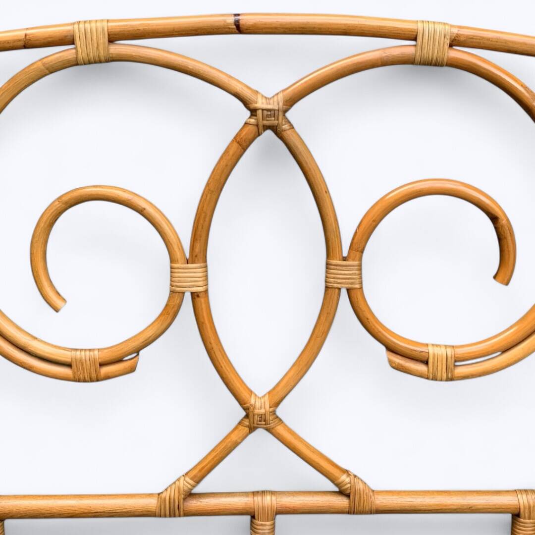 Vintage rattan headboard 1980