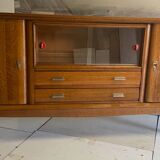 Enfilade en chêne pieds compas