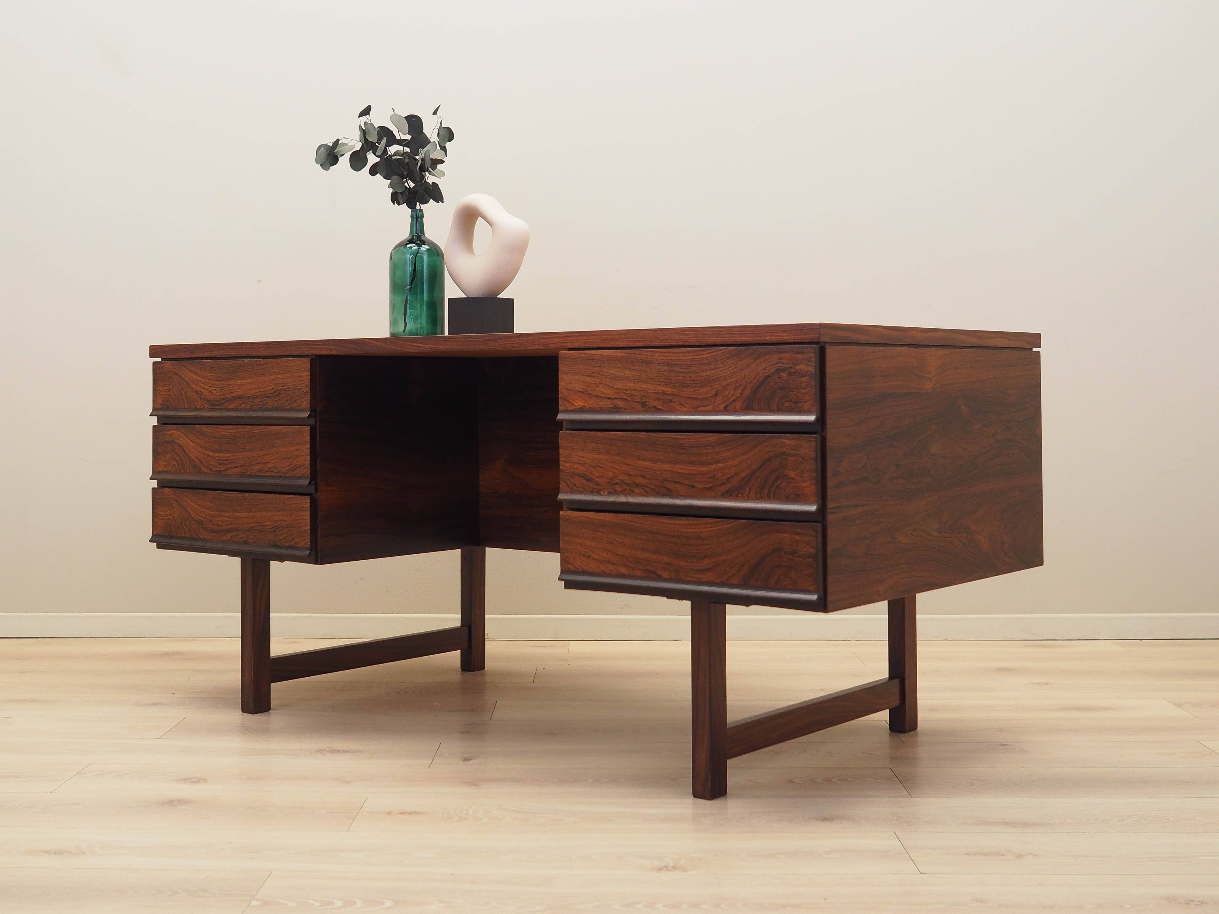 Rosewood desk, Danish design, 1970s, production: Denmark