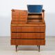 Mid-century teak dresser with dressing table, 1960s