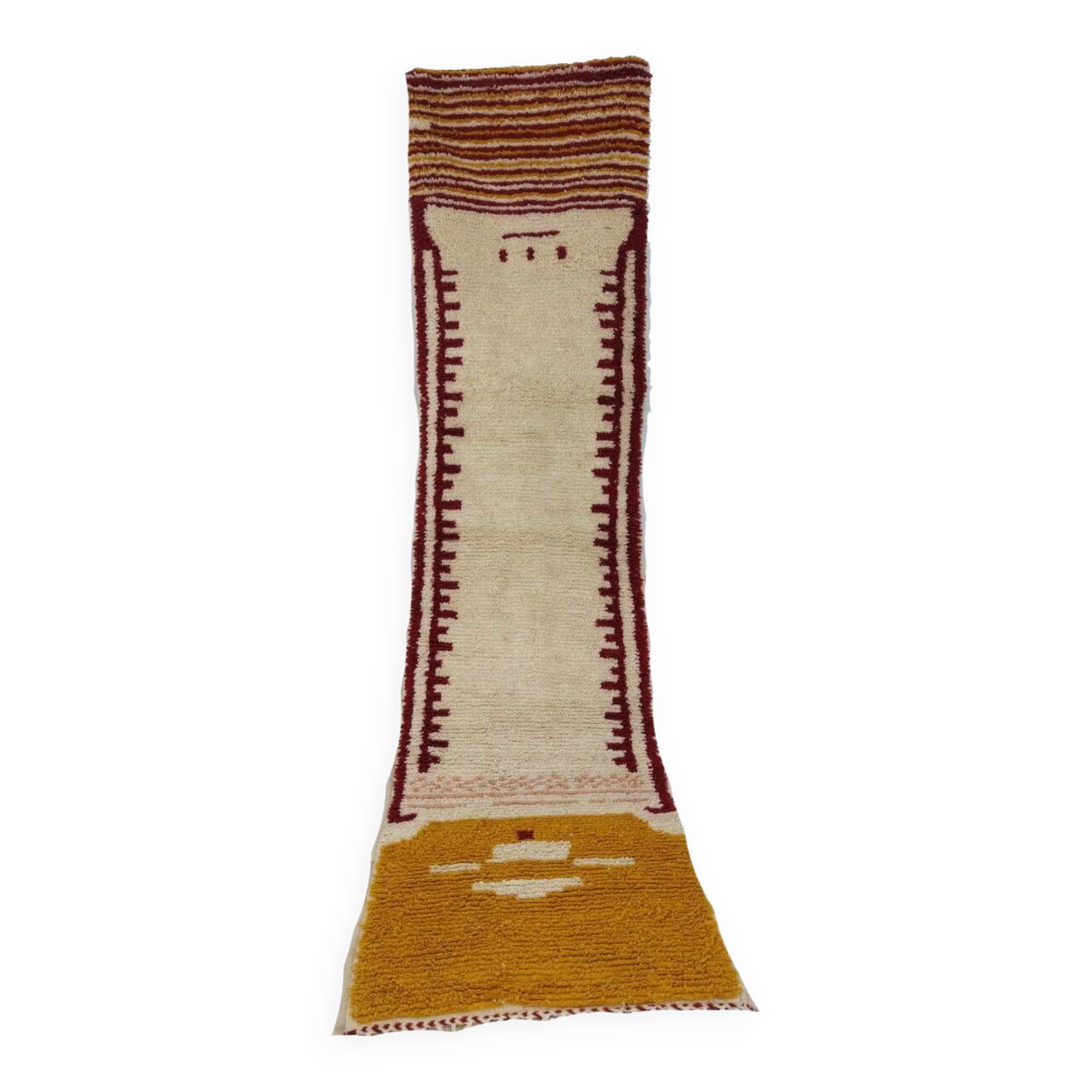 Handmade moroccan berber rug 317 x 80 cm