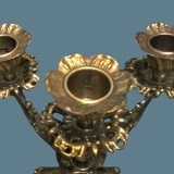 Chandelier five lights quadripod in golden regulator ~ late nineteenth