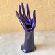 Vase baguier hand soliflore ceramic enamelled vintage 70s