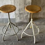 Pair of BAO workshop stools, 1950s