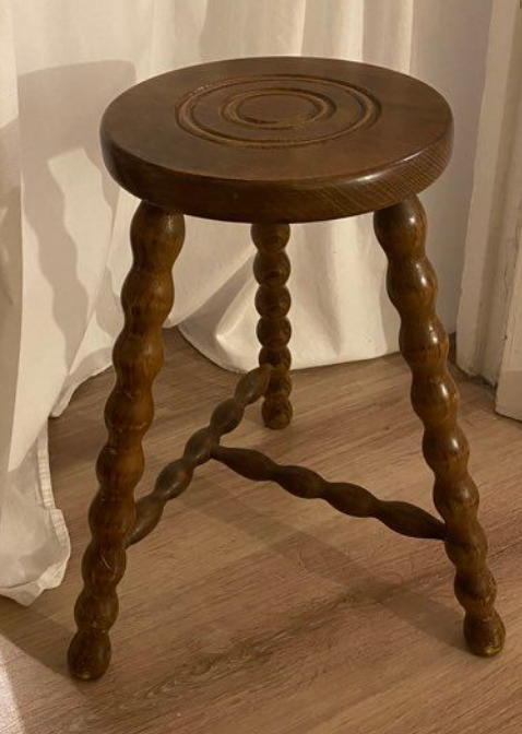Tabouret tripode vintage