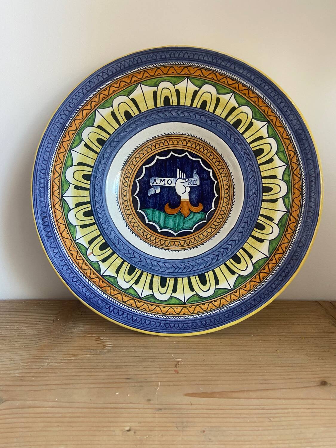 Vintage Italian “amore” plate