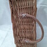 Wicker storage basket