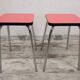 Tabourets en formica vintage