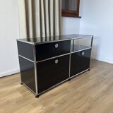 Commode USM Haller en Noir Graphite