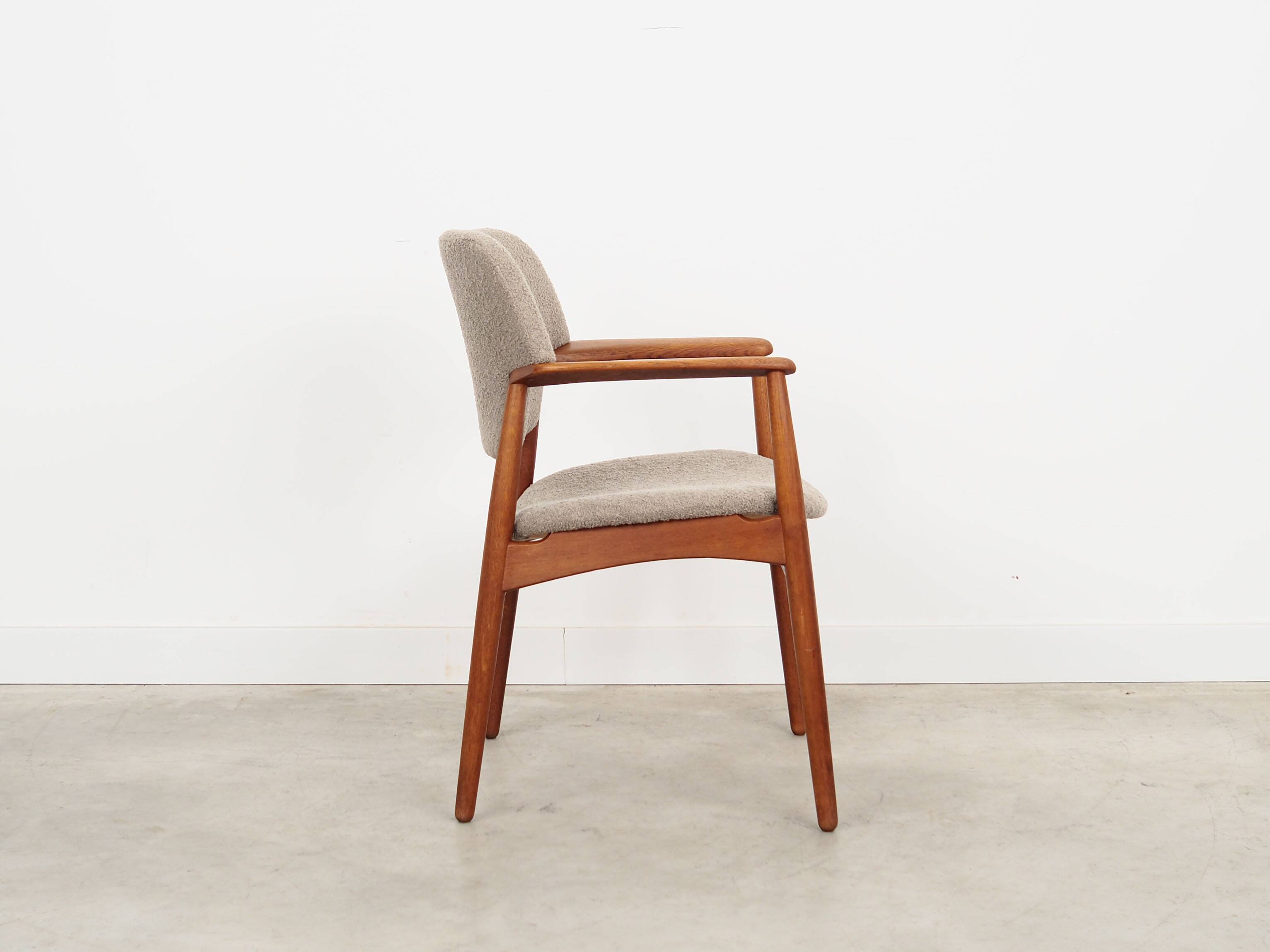 Oak armchair, Danish design, 1960s, designer: Ejner Larsen & Aksel Bender Madsen, production: Fritz