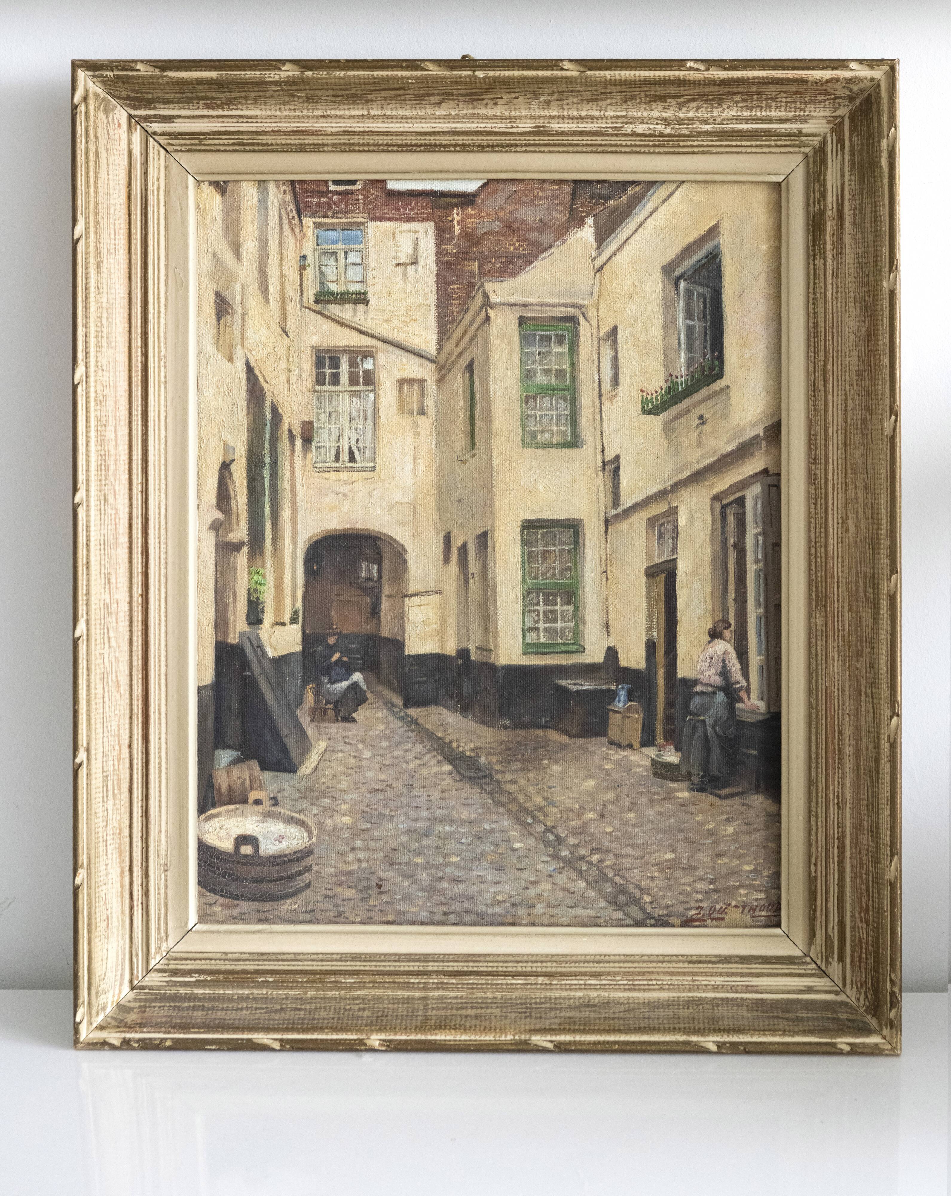 Oil painting on canvas Jozef Quisthoudt 1883:1953 Antwerp