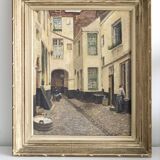 Tableau peinture à l'huile sur toile Jozef Quisthoudt 1883: 1953 Anvers