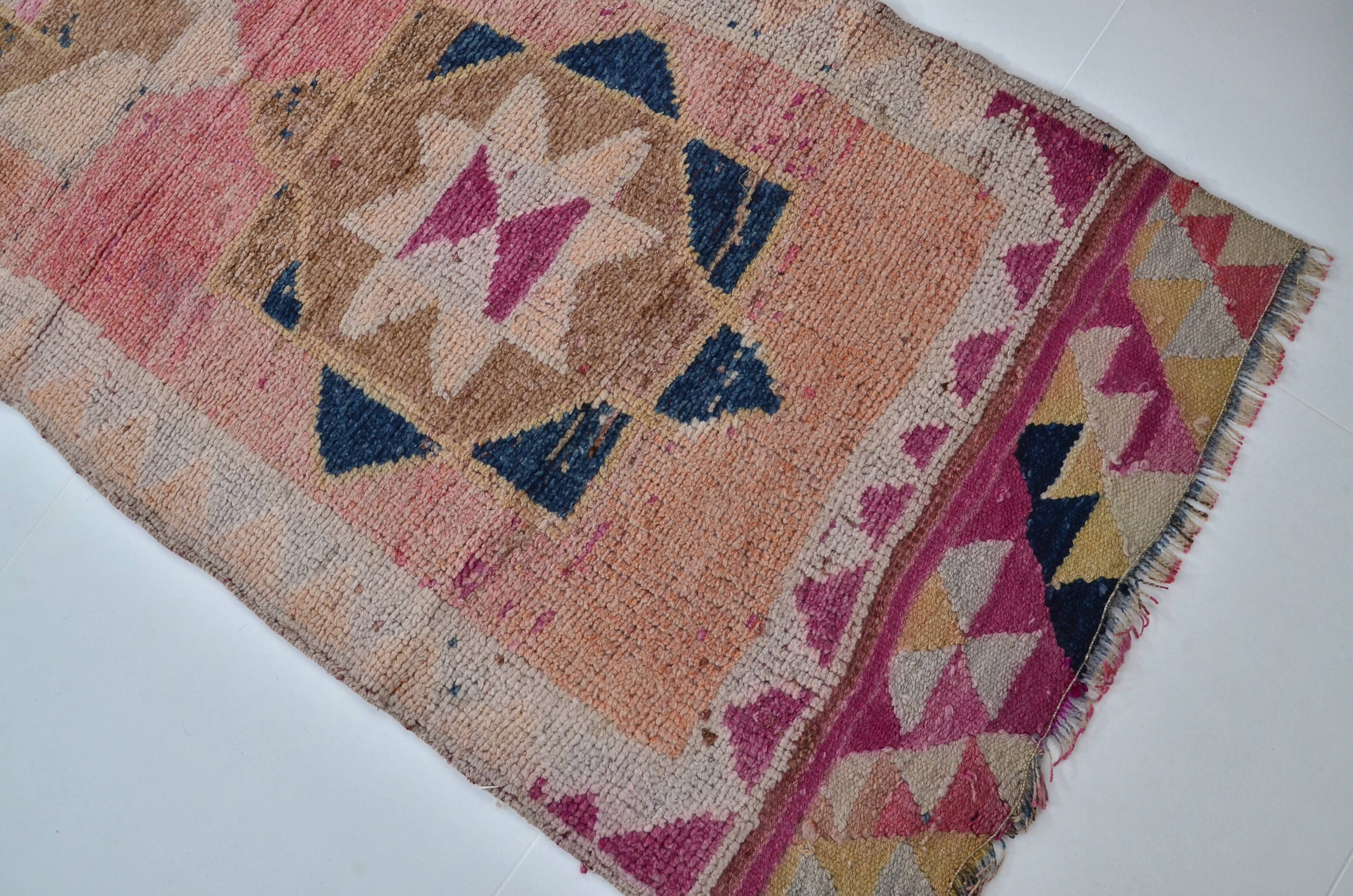 Vintage Handknotted Runner Rug sku 2184