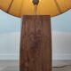 Lampe à poser avec abat-jour naturel, 80's