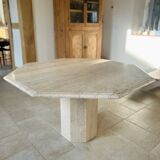 Travertine dining table