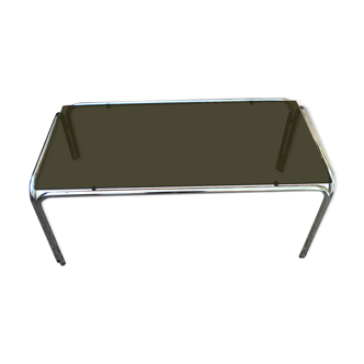 Vintage rectangular coffee table 1970 round tube