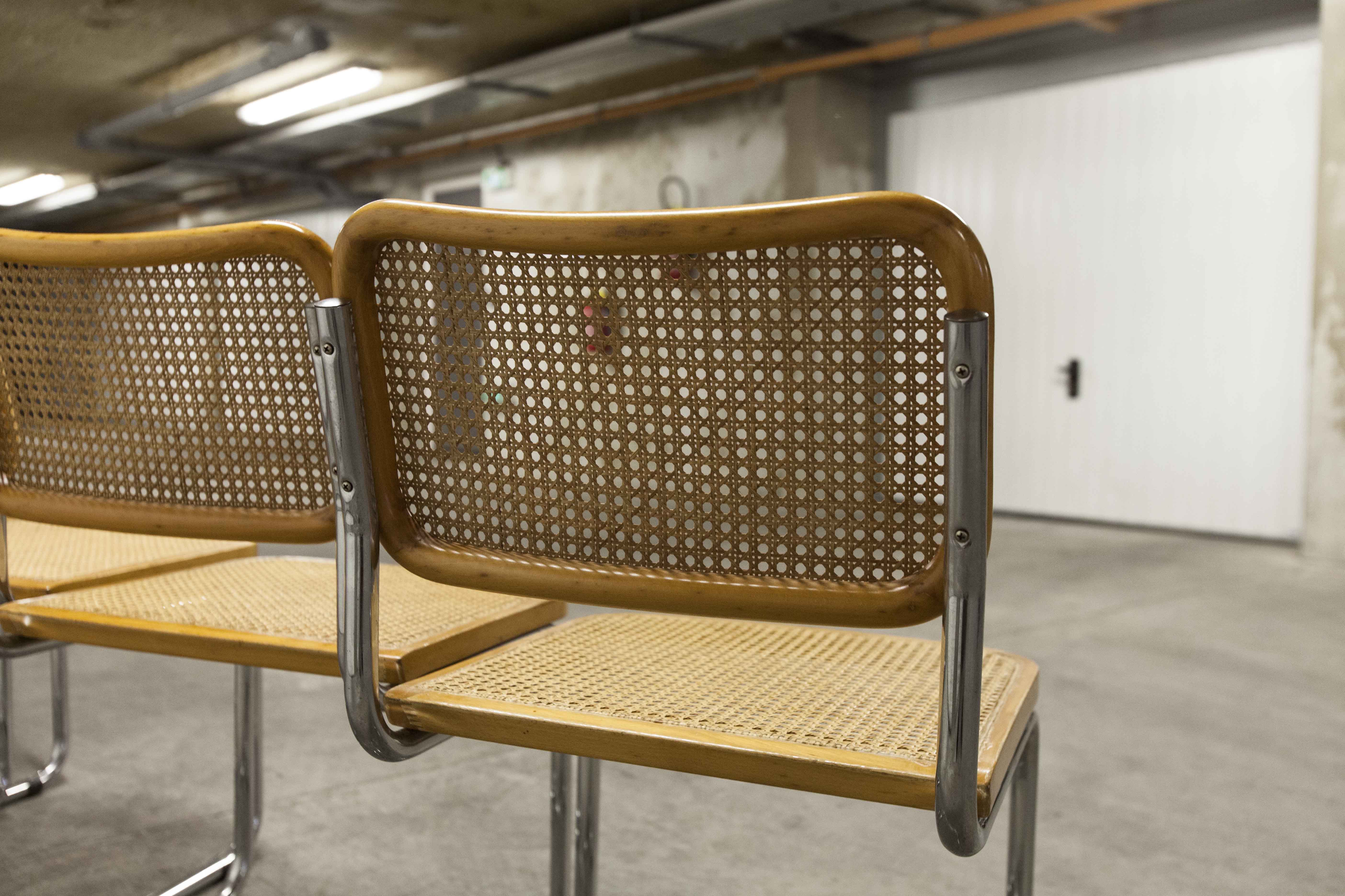 4 Breuer B32 chairs made in italy