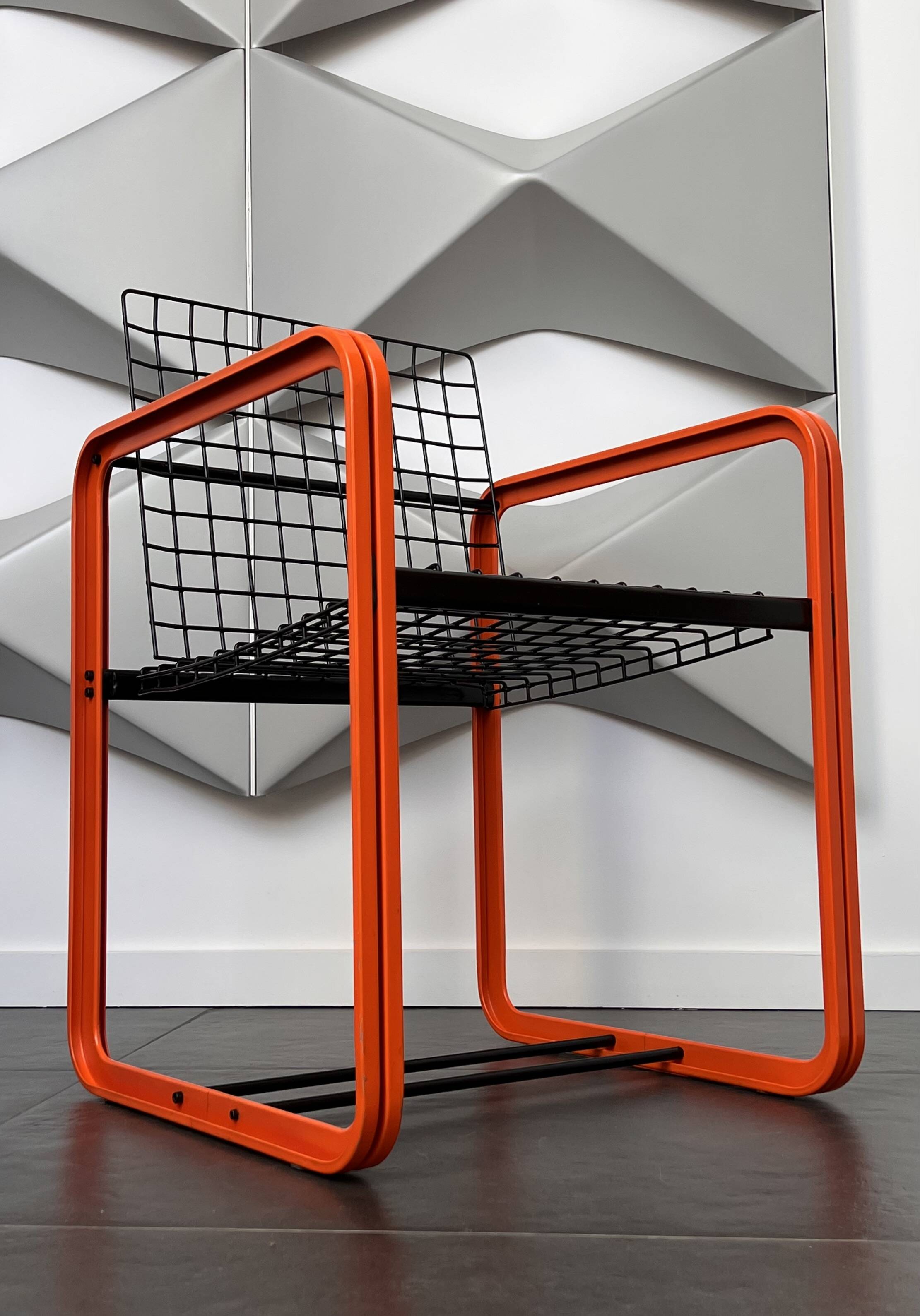 Chaise Quadra par Gigante, Zambusi et Boccato pour Seccose, Italie 80's