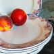 Nine Sarreguemines earthenware dessert plates, Brunoy service, 1940s