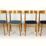 Ash dining chairs from Ton, 1960