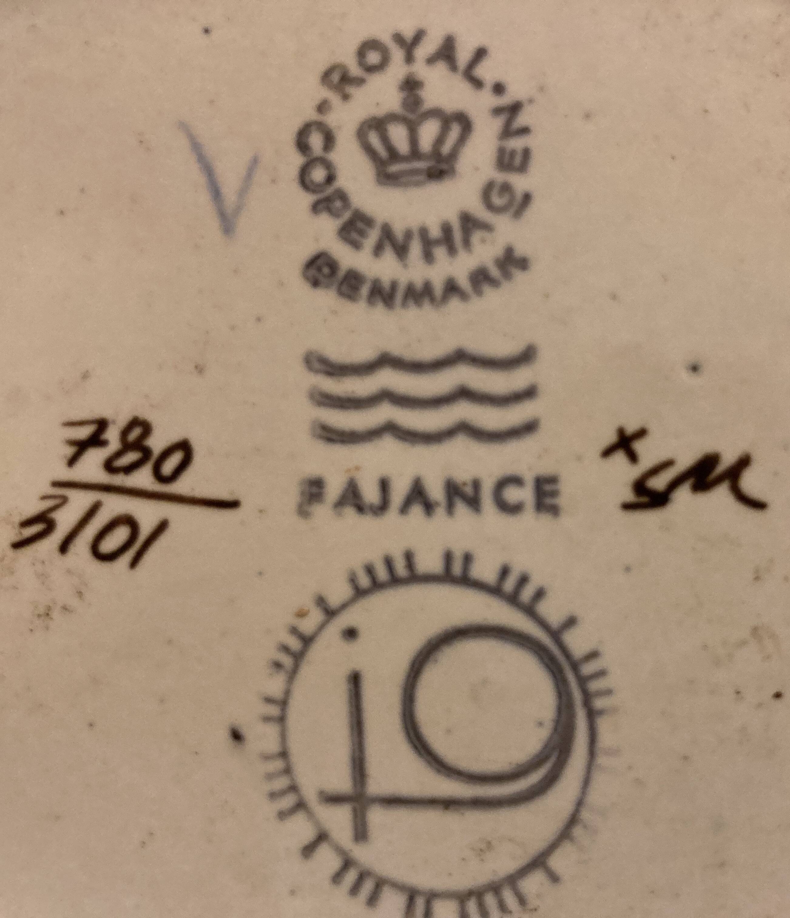 Danish vase - Baca - Johanne Gerber - Royal Copenhagen - Denmark - vintage size XXL