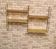 String metal shelf 1960 faux wood