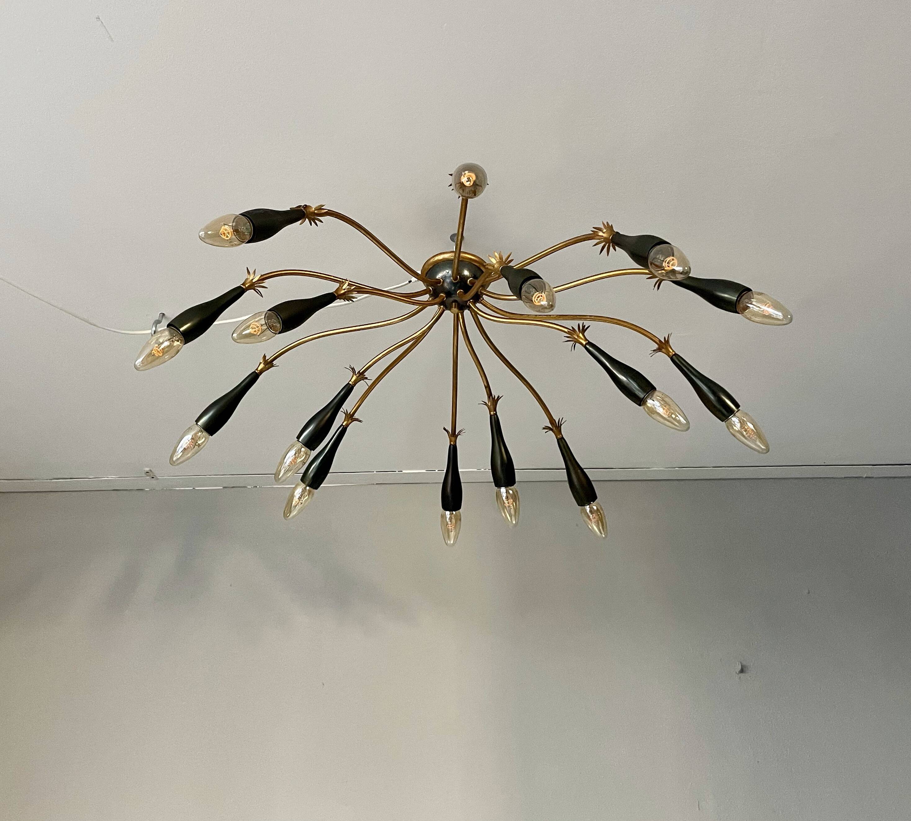 Plafonnier en forme d'étoile moderne du milieu du siècle