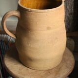 Large earthenware jug artisan pottery