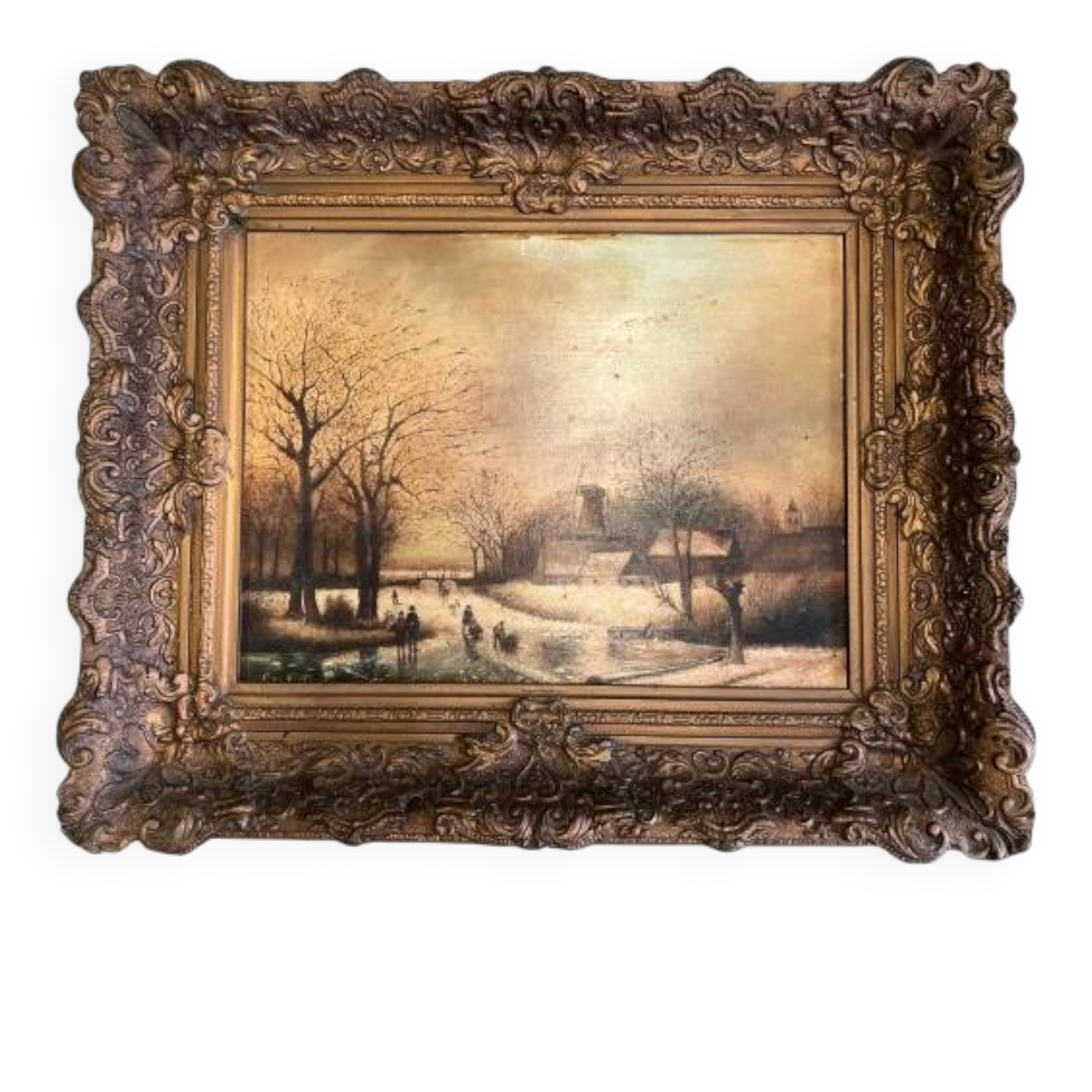 Peinture à l'huile d'un paysage