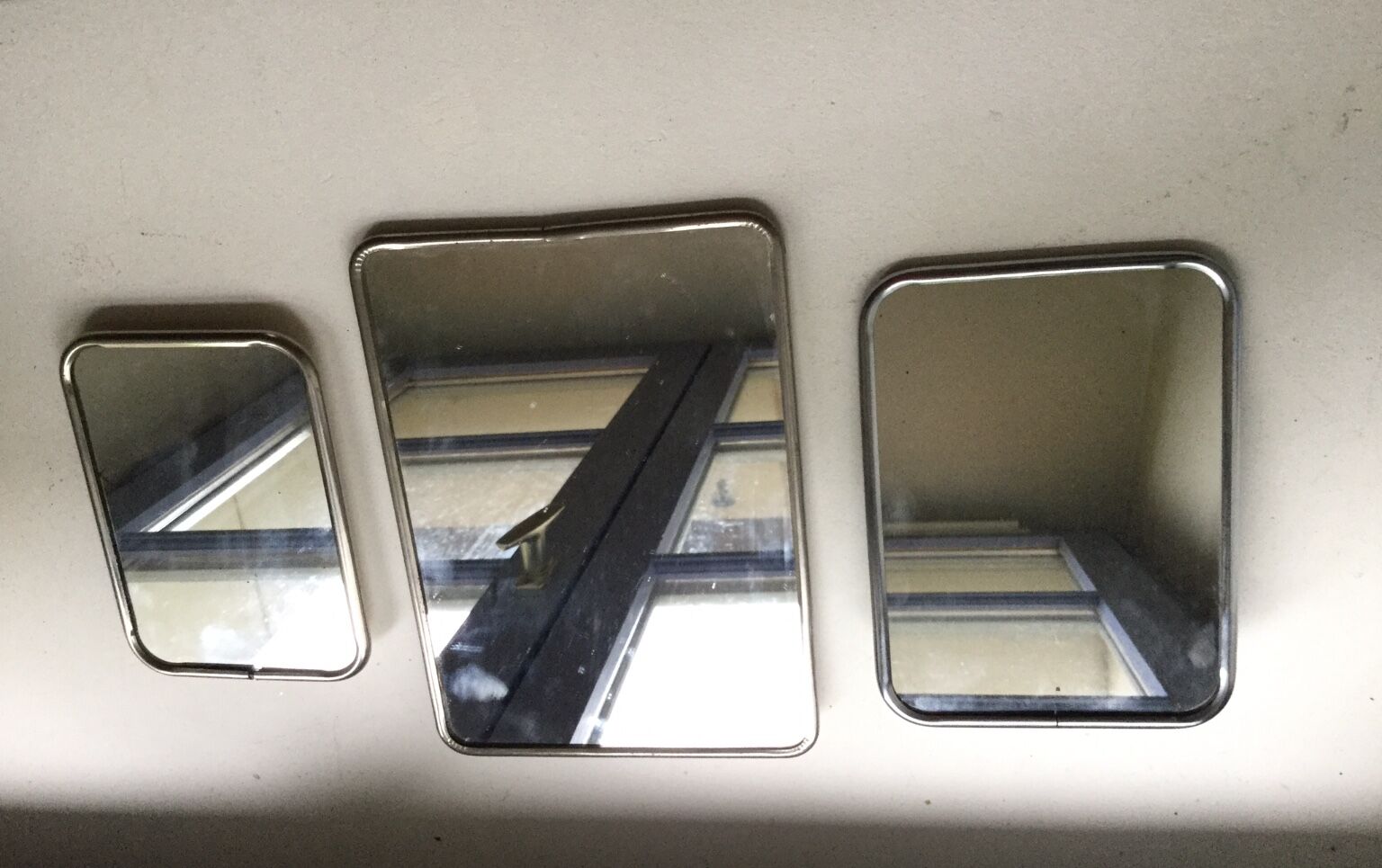 Trio of Barber vintage mirror