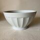 Large vintage white faceted Limoges porcelain bowls