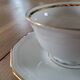 6 cups and saucers in Bavaria porcelain.