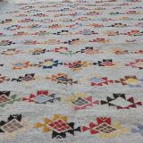 Handmade Berber handmade grey carpet 124x186cm