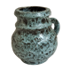 Blue ceramic vase vallauris