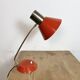 Lampe de table rouge vintage, années 1970