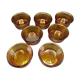 7 duralex amber glass ramekins